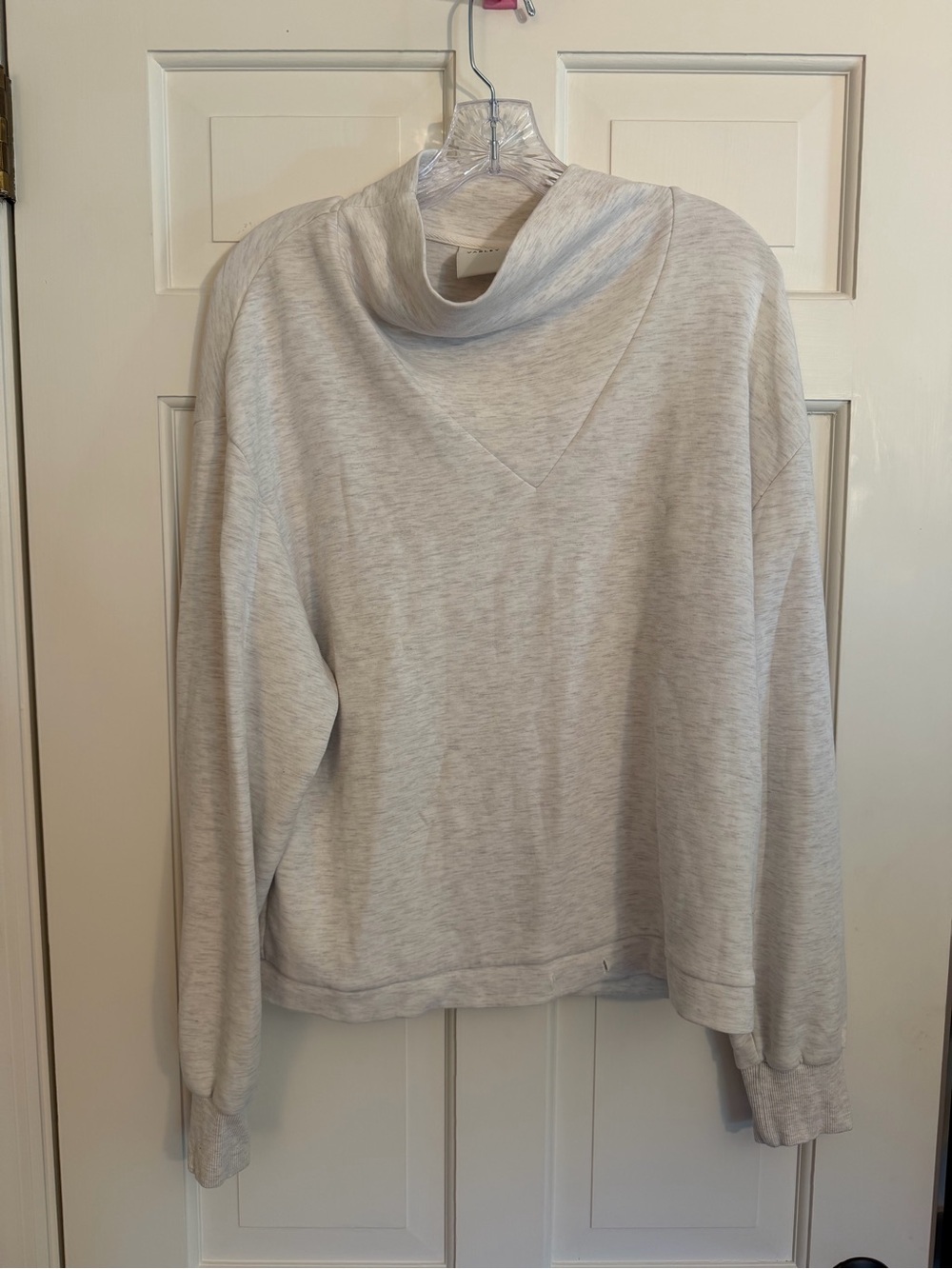 Varley Betsy Cowlneck Sweatshirt Heathered Grey Loungewear Size Small